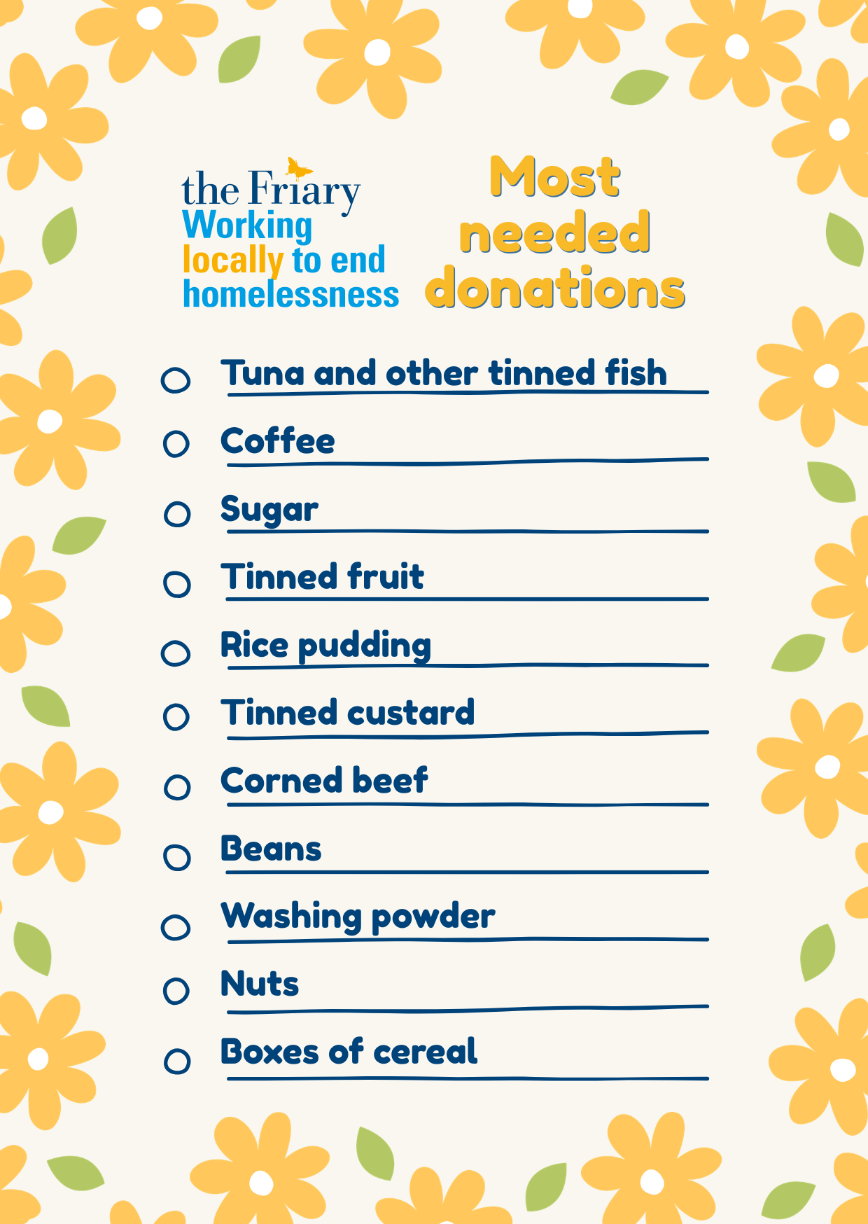 donation list